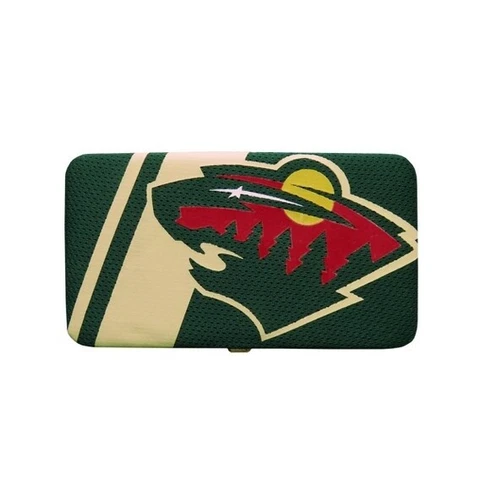 Minnesota Wild Shell Mesh Wallet Flat Womens New GREAT HOCKEY GIFT Cover