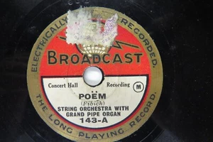 String Orchestra with Grand Pipe Organ - BROADCAST 143 - Poem & Bells Across the - Picture 1 of 2