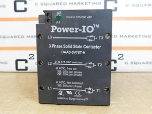 Power-IO DAA3-5V75T-H 3 Phase solid state contactor used JCK - Picture 1 of 5