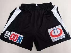 FC LASK LINZ FOOTBALL SOCCER SHORTC UMBRO MATCH WORN ÖSTERREICH SCHWARZ XL - Bild 1 von 4