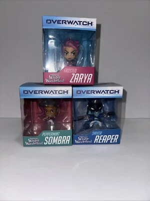 Overwatch Reaper Zarya Sombra Figures Winter Wonderland Cute But Deadly Lot NEW - Image 1 of 4