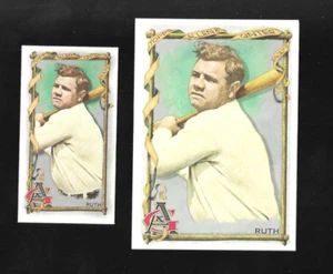 BABE RUTH 2023 Topps Allen & Ginter #85 BASE NEW YORK YANKEES & MINI X2 - Imagen 1 de 2