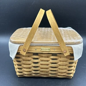 Longaberger Basket Liner Protect Lid Home Office Little MARKET 10th Annv. *NEW* - Picture 1 of 10
