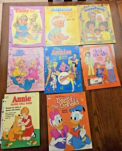 Vintage Papierpuppen RIESIGES LOS Disney Annie kleine Mods Archies Donald Whitman - Bild 1 von 24
