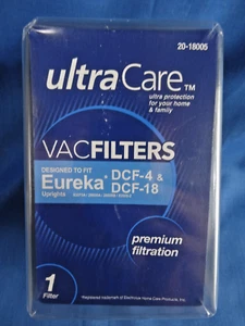 UltraCare VacFilter 20-18005 per aspirapolvere verticale Eureka DCF-4 DCF-18 1 filtro - Foto 1 di 4