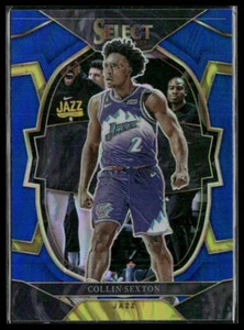2022-23 Panini Select #23 Collin Sexton Blue Prizms Utah Jazz - Imagen 1 de 2