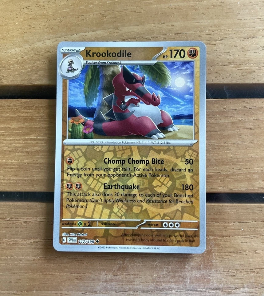Krookodile 117/198 Sv01: Scarlet & Violet Base Set Reverse Holo - Image 1 of 1