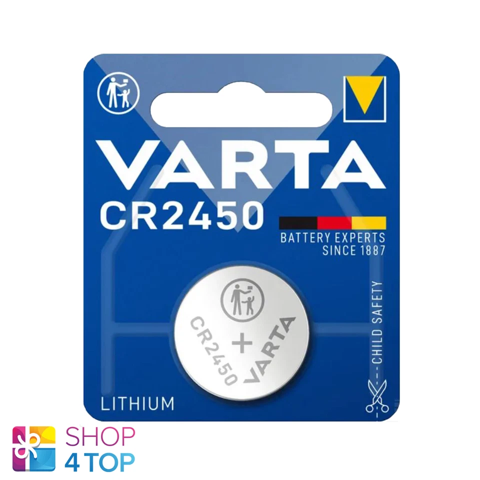 Varta CR2450 Lithium Batteries 3V 560 mAh Cell Button CR2450SLF Exp 2032 New - Image 1 of 1