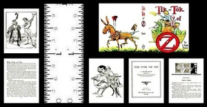 1:12 SCALE MINIATURE BOOK TIK TOK OF OZ ILLUSTRATED BAUM DOLLHOUSE SCALE - Picture 1 of 1
