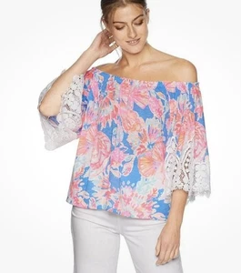 Top con hombros descubiertos Lilly Pulitzer Zaylee talla mediana  - Imagen 1 de 7