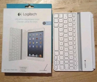 Logitech Ultrathin Keyboard Cover Mini for iPad mini - White - Image 1 of 3