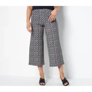 Isaacmizarhlive Medium Geometric Crop Pants Casual Pockets - Picture 1 of 7