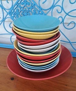 Vintage Retro Color Speckled Melamine MCM Dinnerware Holiday by Kenro 58 Pieces - Picture 1 of 24