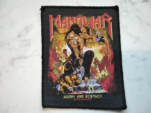 MANOWAR PATCH Original 1994 Vintage AGONY AND ECSTASY Aufnäher 12x9cm Metal - Bild 1 von 3