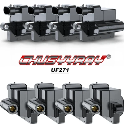 8 квадратных катушек зажигания для Cadillac Escalade ESV EXT Hummer H2 2002 2003-2006 - Изображение 1 из 4