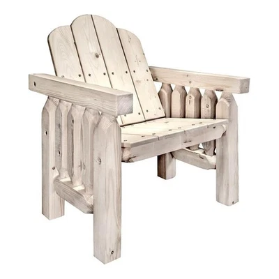 Montana Woodworks Homestead 17.5" Transitional Wood Deck Chair in Natural - Image 1 of 4