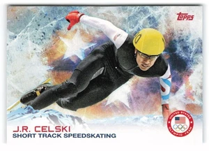 2014 Topps Equipo Olímpico y Paralímpico de Estados Unidos y Hopefuls #14 J.R. Celski EE. UU. - Imagen 1 de 2
