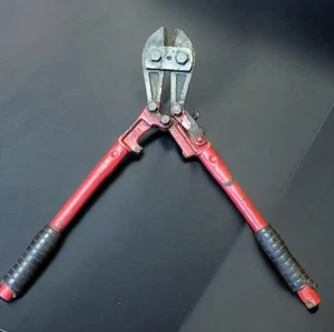 VINTAGE Popular Mechanics (PM) 14" TAGLIERINE BULLONI utensili manuali 350mm rosso - Foto 1 di 5