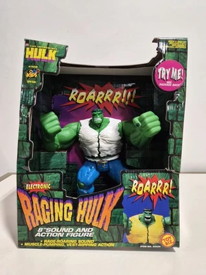 Incredible Raging Hulk 8" Figura Electrónica Sonido ¡FUNCIONA! Marvel ToyBiz 1997 NUEVO Foto 1 de 4