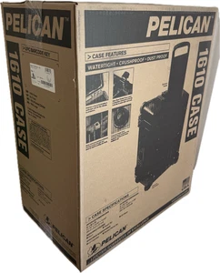 Pelican 1610-021-110 Protector Case With Logo No Foam Black (New in Box/Unused) - Picture 1 of 5