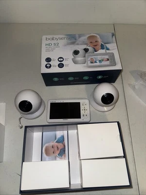 BabySense 5" HD Pantalla Dividida Monitor de Bebé Video Monitor de Bebé con Cámara Foto 1 de 4