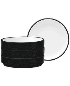 Noritake Colortex Stone Stax Mini Plates, Set of 4 - Black - Picture 1 of 4