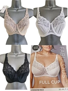 M&S Full Cup Bra Underwired Non Padded Lace Cup Amelia Lace Size 30- 44 F to J - Picture 1 of 25