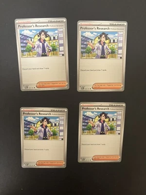 4x Professor's Research - Sycamore 125/131 x4 - NM Prismatic Evolutions Playset - Image 1 of 2