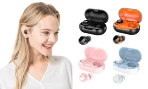 Écouteurs Bluetooth avec étui - contrôle tactile, réduction du bruit,... - Photo 1/12