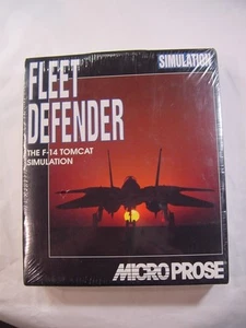 VTG SEALED NEW PC GAME - MICROPROSE FLEET DEFENDER THE F-14 TOMCAT SIMULATION - Afbeelding 1 van 6