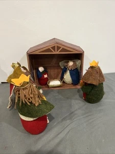 Fabric Nativity Scene, Multicolor, 7 Pieces, by Holiday Time. Christmas. - Picture 1 of 8