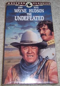 The Undefeated VHS Video John Wayne Rock Hudson NEW SEALED WITH WATERMARK - Picture 1 of 3