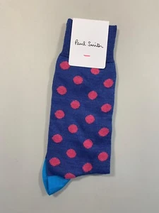 New PAUL SMITH Mens Bright Spot Polka Dot Socks (Made in Italy) - Picture 1 of 2