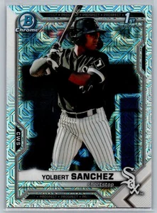 2021 Bowman #BCP-40 Yolbert Sanchez Chrome Prospects Mojo Refractor White Sox - Bild 1 von 2