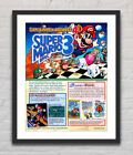 Affiche publicitaire promotionnelle brillante de Super Mario Bros. 3 Advance 4 Nintendo GBA non encadrée G2325