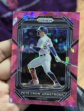 2023 Panini Prizm Pete Crow-Armstrong Pink Cracked Ice - #53 Chicago Cubs