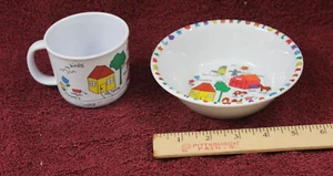 Tazza e ciotola per bambini in melamina Anacapa 1996 - fattoria e ABC - Foto 1 di 4