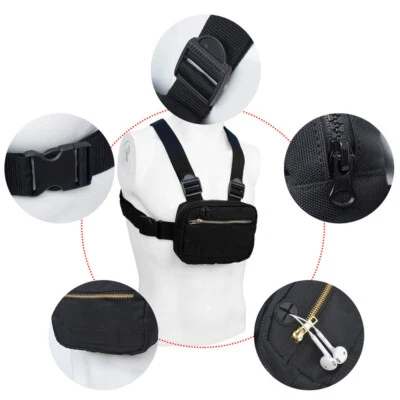 Chest Backpack Fashion Chest Bag Front Pouch Chest Front Bag Small Outdoor Bag - Image 1 of 4
