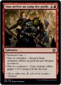 MTG Magic AFR FOIL - You Come to the Gnoll Camp/Vous arrivez... gnolls French/VF - Picture 1 of 1