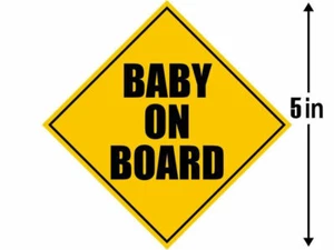 5 ZOLL VORSICHTSSCHILD BABY AN BORD MAGNET HERGESTELLT IN USA - Bild 1 von 1