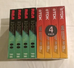 SEALED VHS BLANK TAPES RCA TDK 120 NEW - Picture 1 of 2