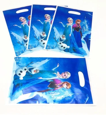 PARTY DISNEY FROZEN ELSA ANNA - BORSE BOTTINO FESTA - LICENZA - BORSE REGALO FESTA DI COMPLEANNO