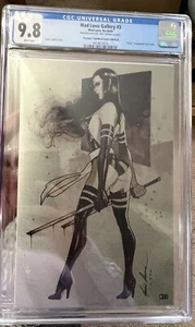Mad Love Psylocke Double Sided Metal Cover CGC 9.8 Mario Chavez HTF Rivals - Picture 1 of 2