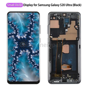 Conjunto de pantalla táctil LCD con pantalla OLED negra para Samsung Galaxy S20 Ultra 4G 5G - Imagen 1 de 7