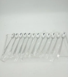 Set Of 12 Core 7.5 in. High Polish Iced Tea Spoons Stainless Flatware 18/8 New  - Picture 1 of 11