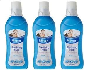 Milton Sterilising Fluid 500ml x 3 - Picture 1 of 7