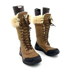 Ugg Adirondack Tall Brown Leather Winter Snow Boots Women's Size 6