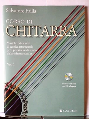 FAILLA 1 Corso di chitarra Volume I, Spartito Metodo + CD, Ed. Rugginenti, Nuovo - Immagine 1 di 4