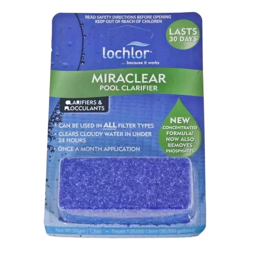 Lo Chlor Miraclear Cube Lo-Chlor Pool Clarifier Lochlor Pool & Spa Chemical 50g - Bild 1 von 1