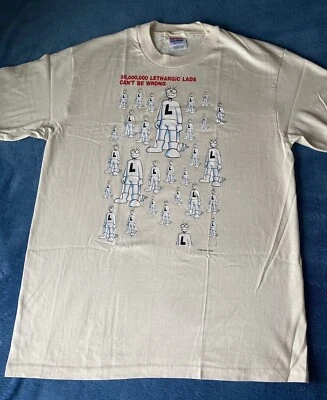Vintage 90’s Graphitti Designs The Lethargic Lads T-shirt Sz M Comics Art Rare - Image 1 of 4